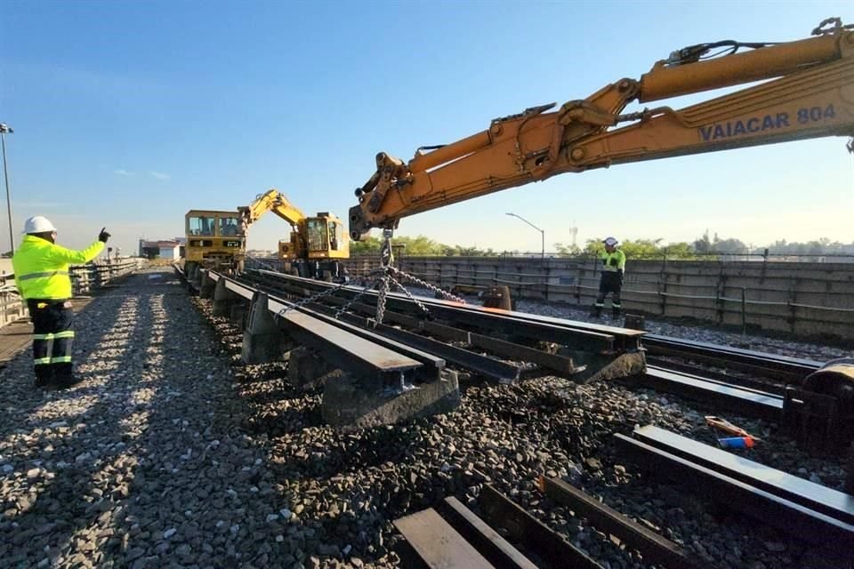 El Metro concluyó los trabajos de retiro de las instalaciones electromecánicas en la zona de Pantitlán de la Línea 9.