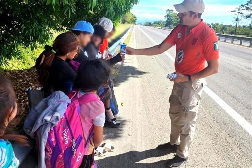 El Instituto también informó del traslado voluntario de migrantes a albergues en Chiapas.