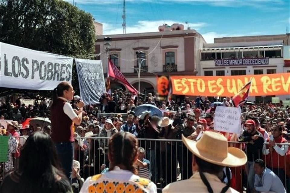 Visita de la morenista en Michoacán.