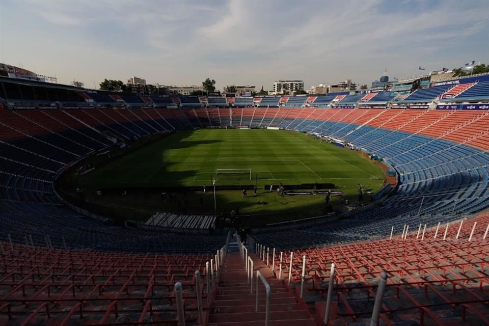 Así luce el otrora Estadio Azul, ahora Estadio Ciudad de los Deportes.