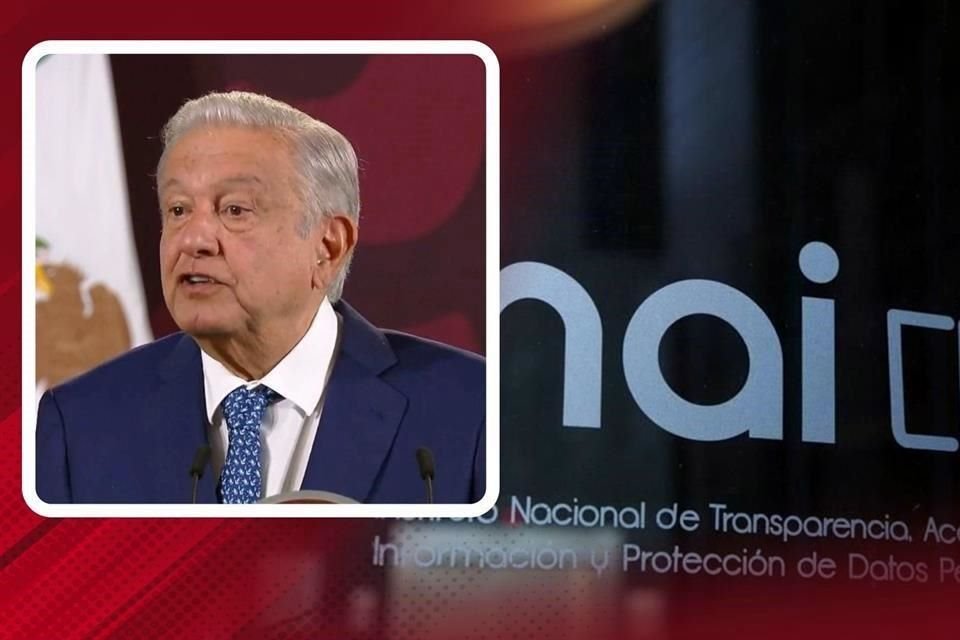 El Presidente López Obrador planteó destinar dinero de organismos autónomos, como el INAI, para financiar pensiones.