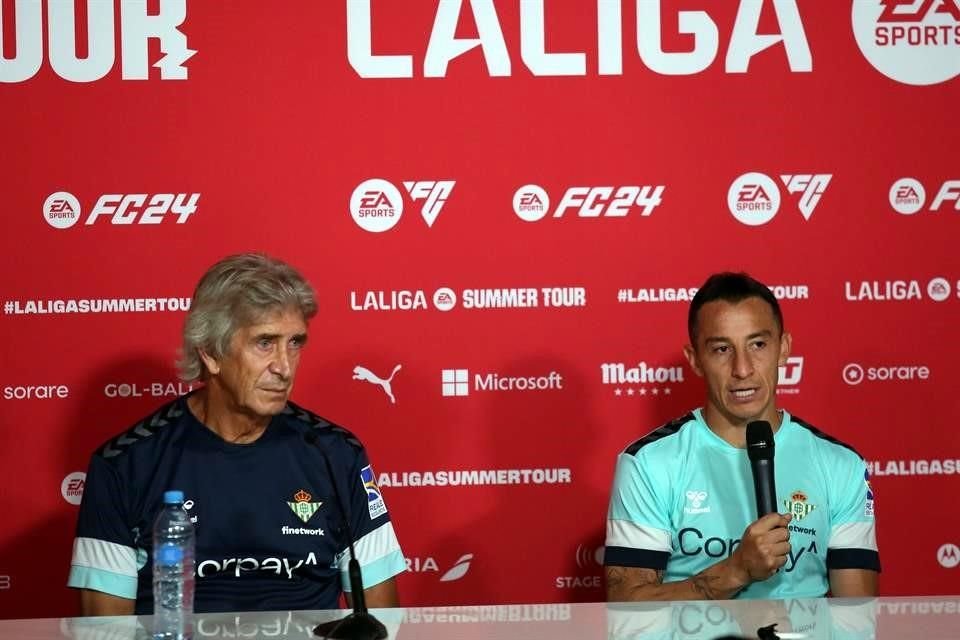 Manuel Pellegrini lamenta la salida de Andrés Guardado.