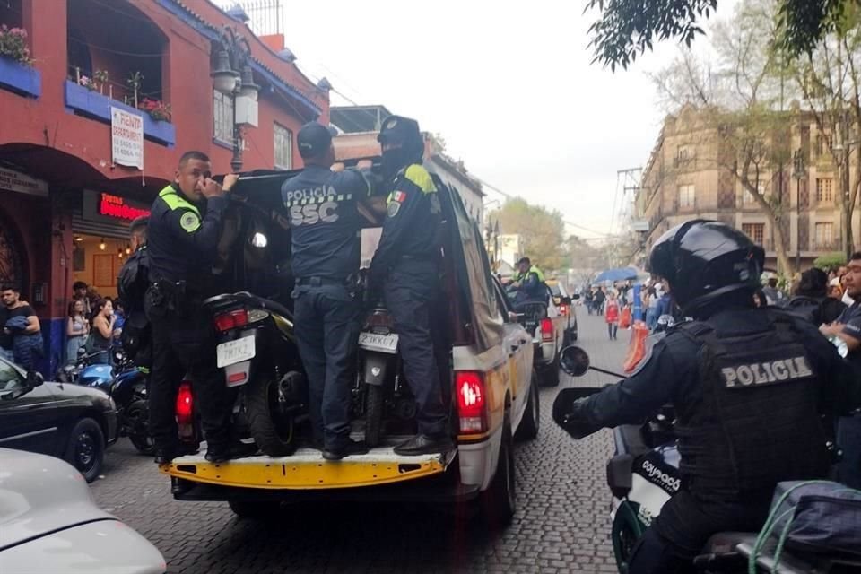 Señalan que desde noviembre de 2023 se han incrementado las caravanas de motociclistas en el centro de Coyoacán.