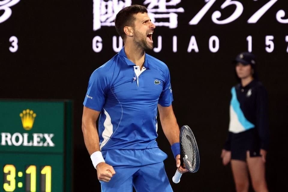 Novak Djokovic mostró que viene con todo a Australia.