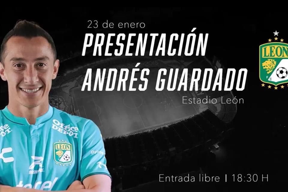 Andrés Guardado tendrá un regreso a México con bombo y platillo, pues el León abrirá el Nou Camp para que la afición se haga presente.