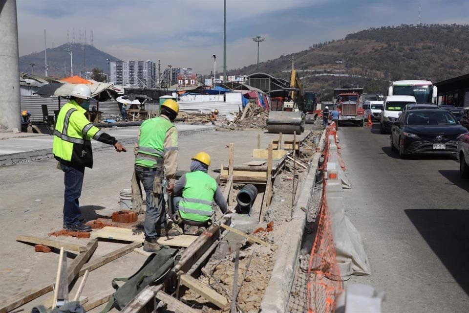 Los trabajos en la zona comenzaron en noviembre de 2020.