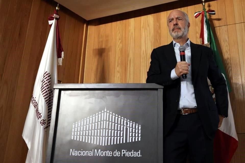 Javier de la Calle, director general de Nacional Monte de Piedad.