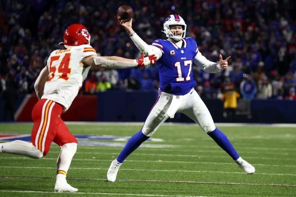 Josh Allen no logró que su equipo anotara en los últimos minutos.