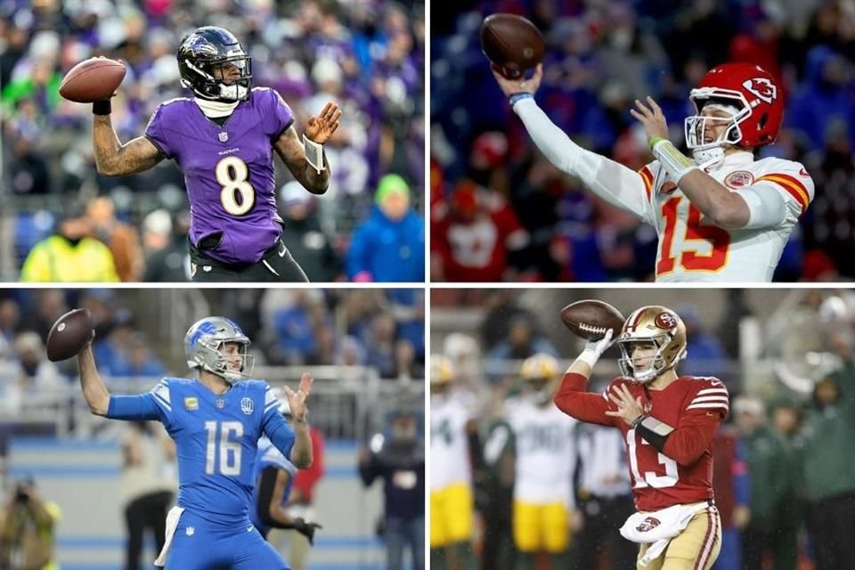 Ravens contra Chiefs y Lions ante 49ers son las finales de Conferencia de la NFL.