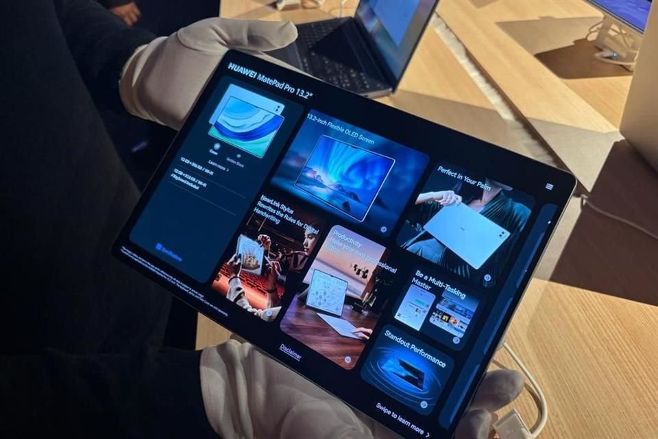 Huawei MatePad Pro cuenta con una pantalla OLED de 13.2 pulgadas.