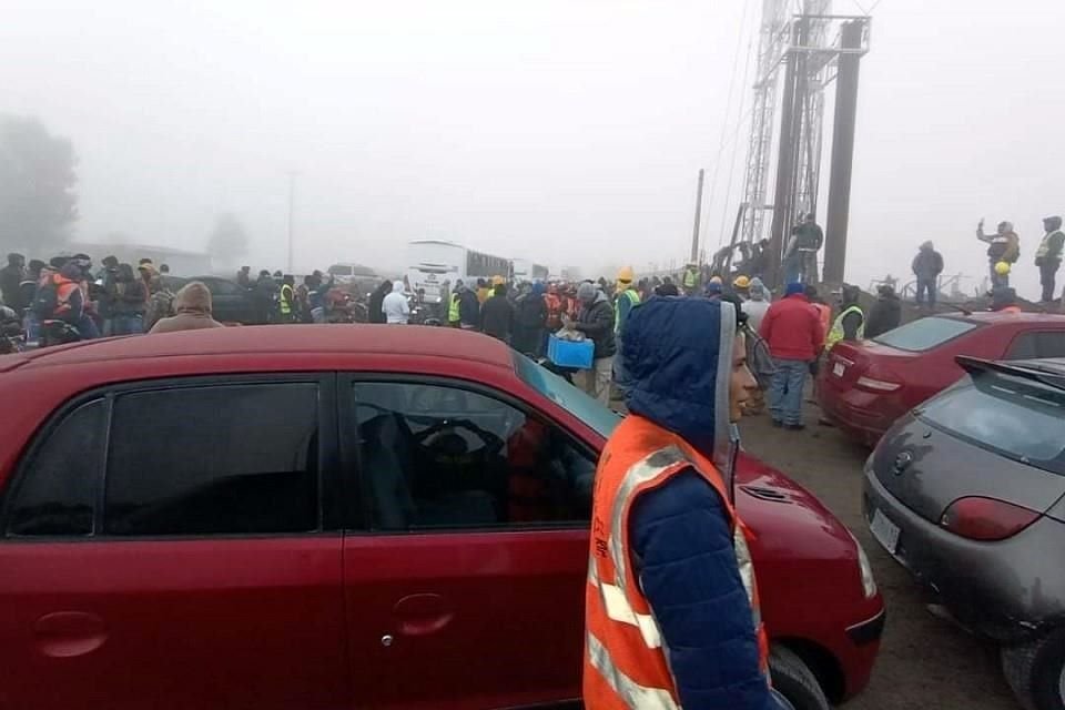 La construcción de la multinacional china Time Ceramics se encuentra ubicada ubicada sobre la carretera Apan-Calpulalpan.