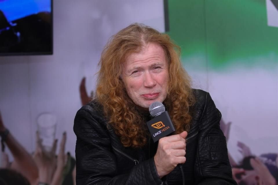 Dave Mustaine en una entrevista con REFORMA.