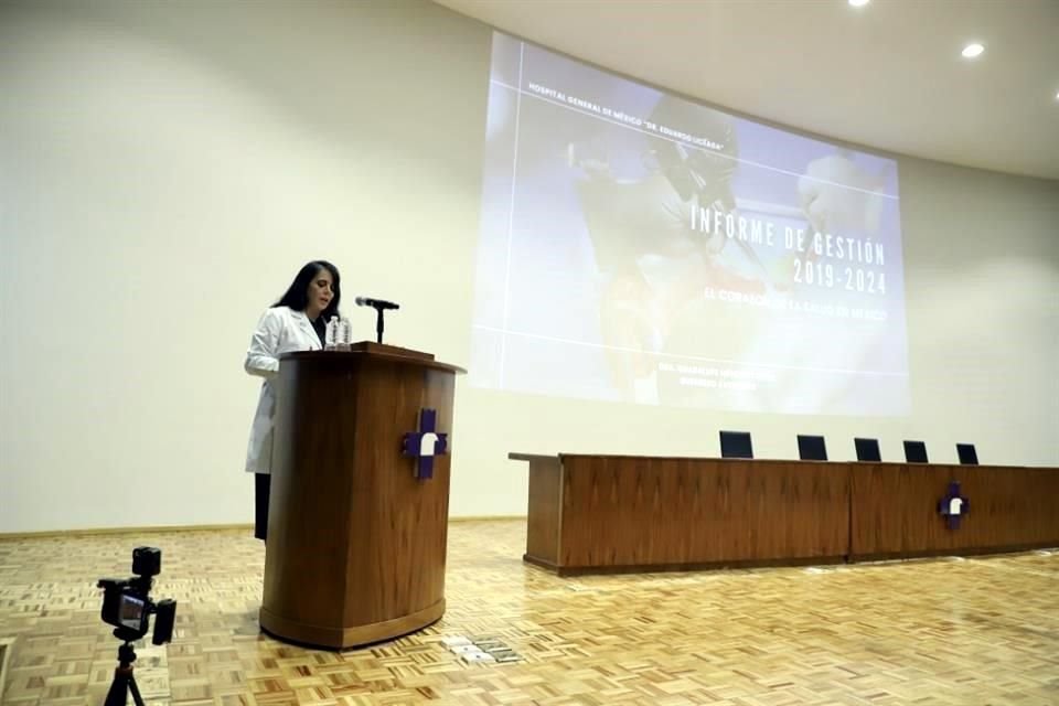 El informe se realizó en en el Auditorio 'Abraham Ayala González' del Hospital General.