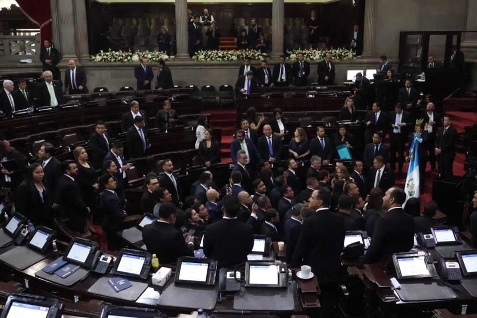 Congresistas fueron juramentados el 14 de enero, en la capital de Guatemala.