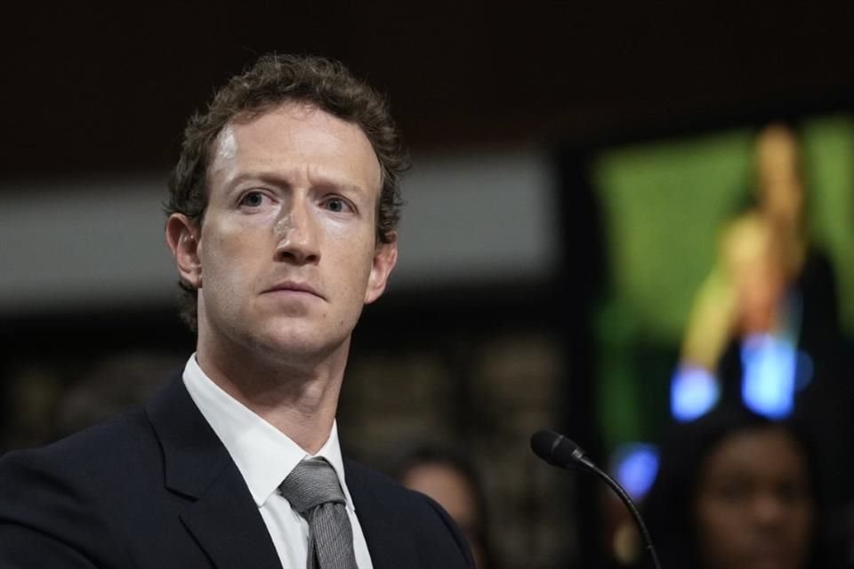 El fundador de Meta, Mark Zuckerberg, durante una sesión en el Senado de Estados Unidos, el 31 de enero del 2024.