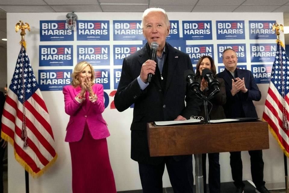 El Presidente Joe Biden ganó por amplio margen este sábado las primarias demócratas de Carolina del Sur, su primera prueba en la búsqueda de un segundo mandato.