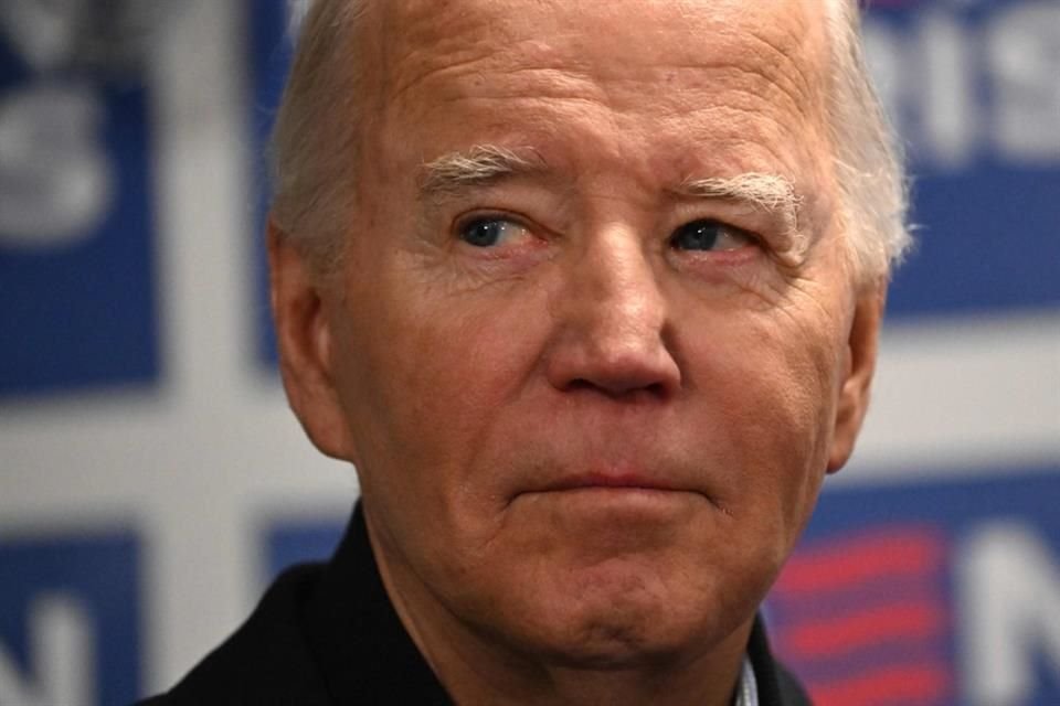 El Presidente de Estados Unidos, Joe Biden, habla desde las oficinas de su campaña, en Wilmington, Delaware, el 3 de febrero.