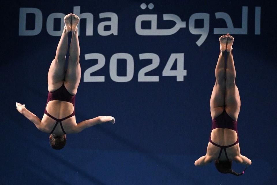 Alejandra Orozco y Gaby Agúndez consiguieron plaza olímpica para México, tras el cuarto lugar en plataforma 10 metros sincronizados en Doha.