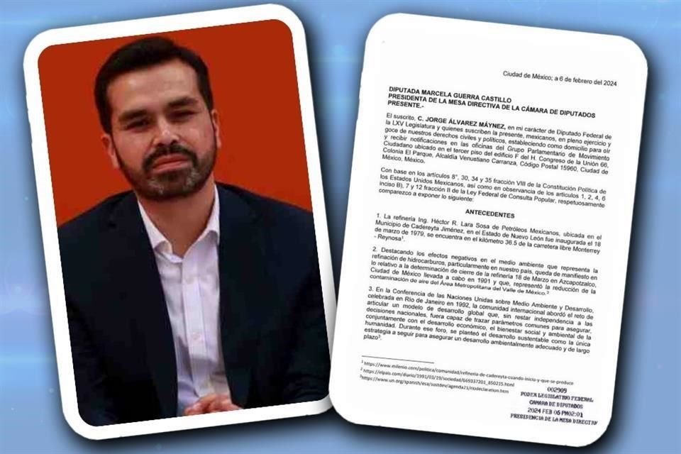 Álvarez Máynez presentó la solicitud a la Presidencia de la Mesa Directiva de la Cámara baja.