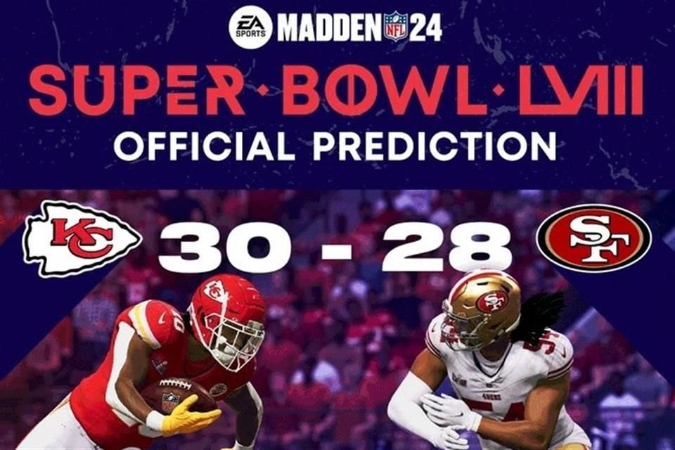 El videojuego dice que Kansas City derrota a San Francisco.