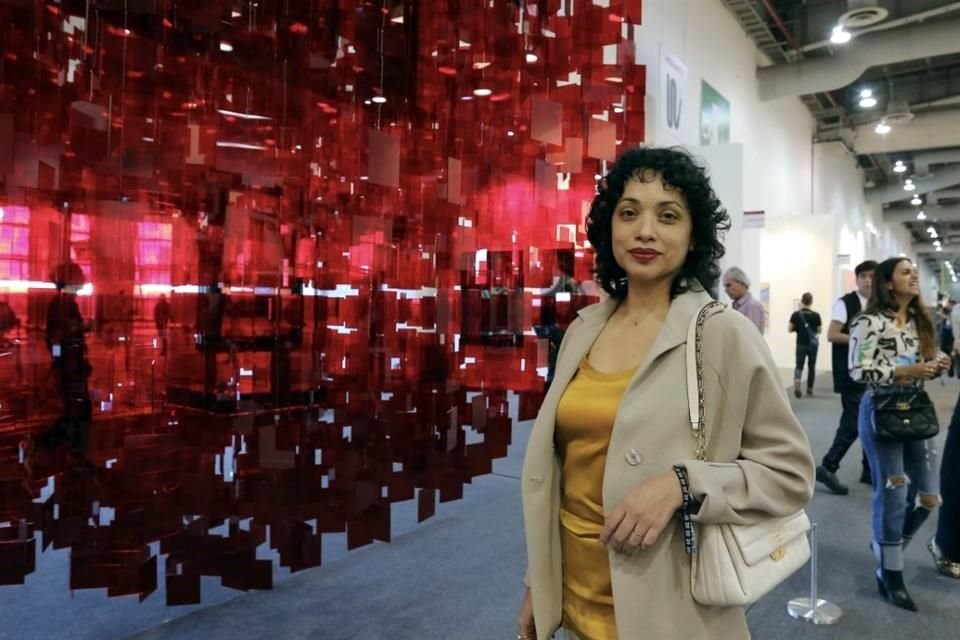 Amanda de la Garza acudió este miércoles a la apertura de la feria de arte Zona Maco, pero declinó hacer comentarios sobre su nombramiento en el Museo Reina Sofía.