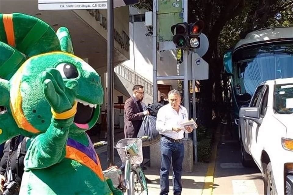 'Meztli' es la mascota que acompañará la jornada de apoyo a alumnos de Guerrero que fueron afectados por 'Otis'.