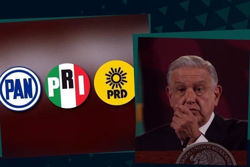 La coalición opositora de PAN, PRI y PRD en el Congreso rechazó tajante la aprobación de las reformas constitucionales que impliquen afectación a las instituciones.