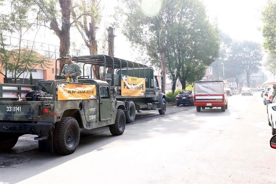 Militares bajo el plan DNIII han acudido a Atizapán.