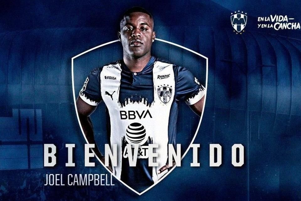 Joel Campbell fue anunciado como nuevo refuerzo de Rayados.