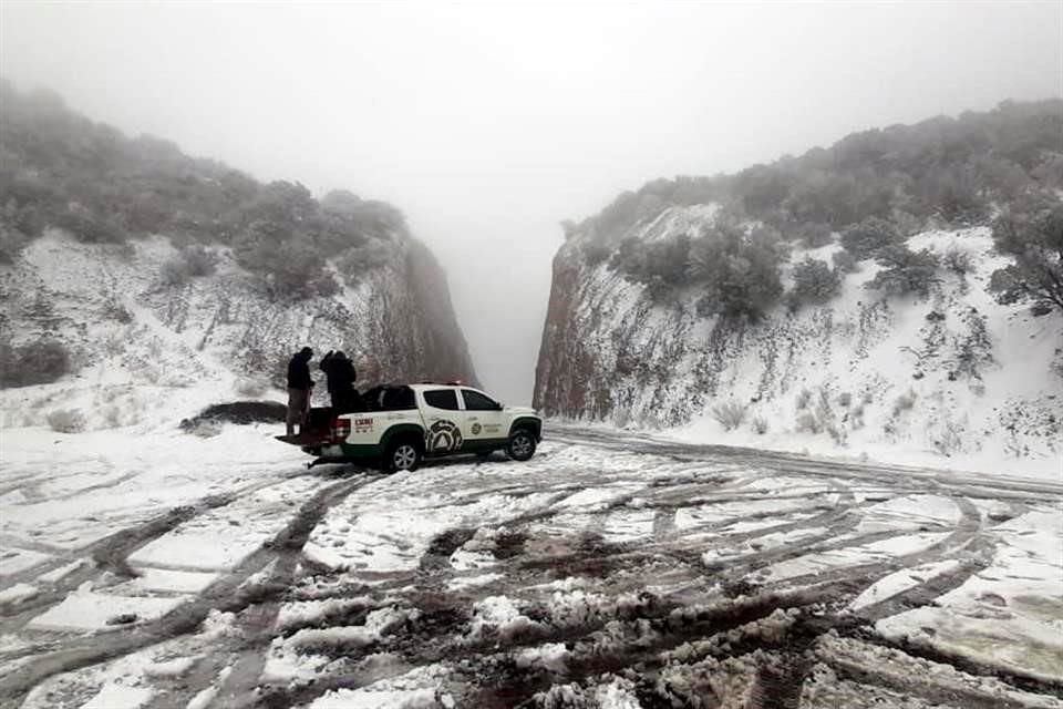 Este fin de semana se registraron nevadas en 10 municipios de Chihuahua.