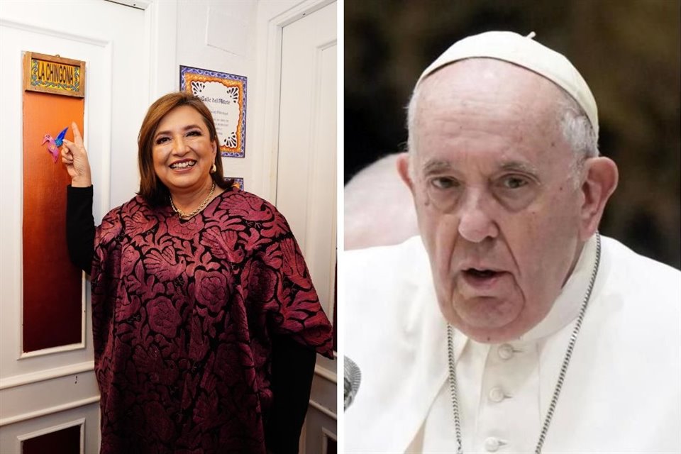 Xóchitl Gálvez, la aspirante presidencial opositora, se entrevistó el martes en audiencia con el Papa Francisco durante su gira por Europa.