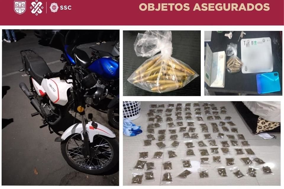 Tras un cateo aseguraron droga y un arma de fuego.