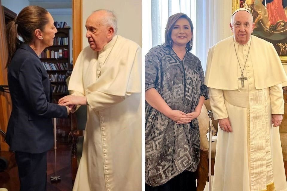 Aspirantes presidenciales en sus visitas al Papa Francisco.