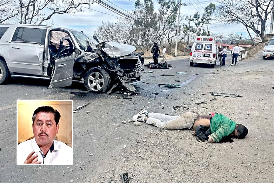 Sujetos armados atacaron a Mario Figueroa, Edil de Taxco, cuando viajaba a bordo de su camioneta en la comunidad del Arroyo; salió ileso.