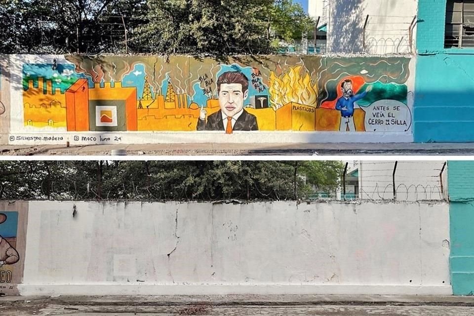 Silvestre Madera señaló que el mural se realizó de manera independiente.