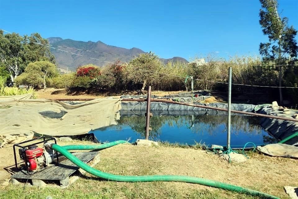 Desde allí se extraía el agua que se vendía ilegalmente en pipas.