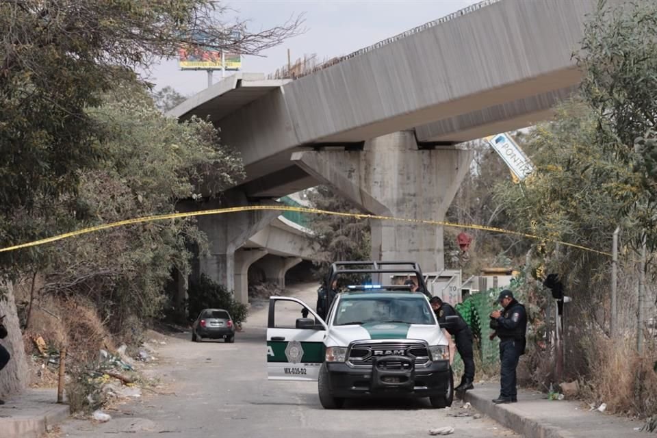 En el tramo donde ocurrieron los hechos, ubicado junto al Campo Militar 1F, los trabajos fueron suspendidos ayer.