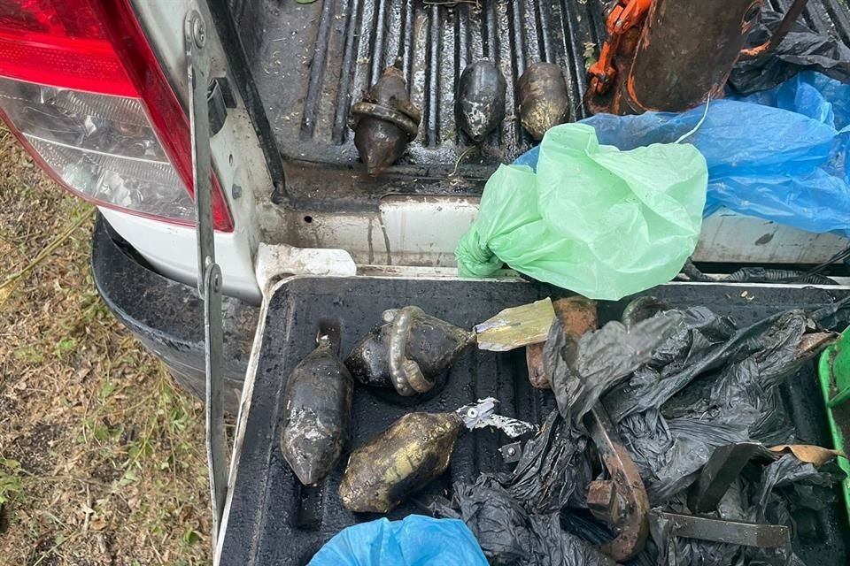 Las bombas caseras se localizaban en cajas.