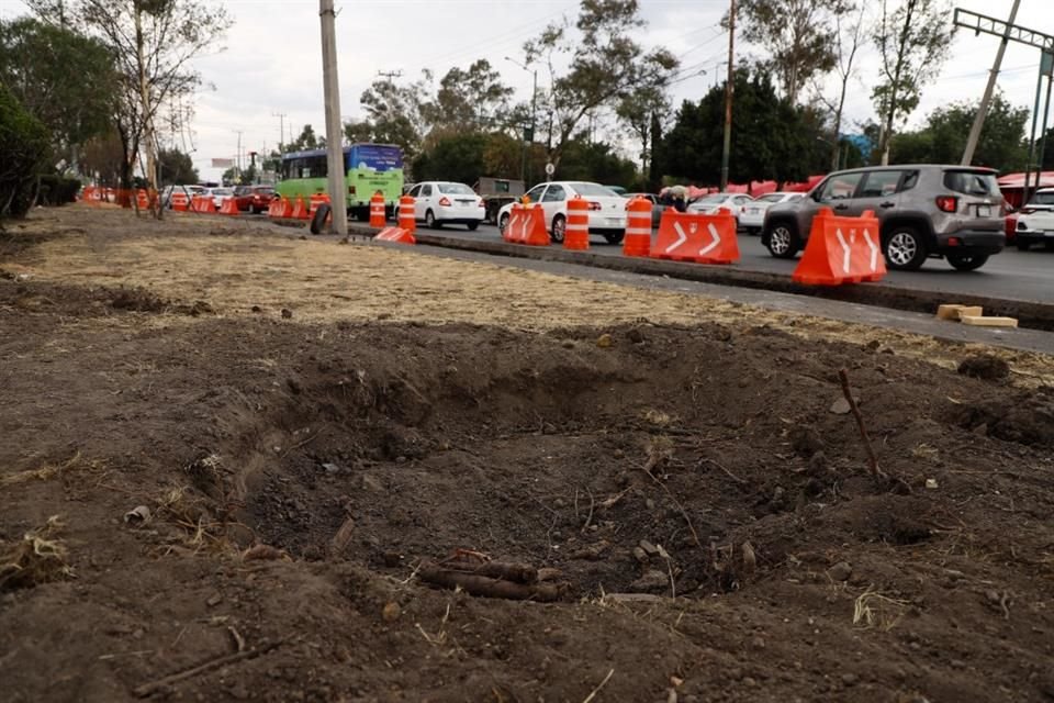 Colonos han insistido en que las estaciones del Trolebús podrían instalarse del lado de la banqueta para no afectar el camellón.