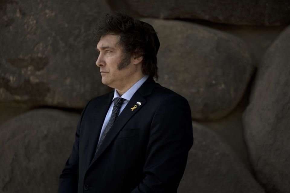 El Presidente argentino Javier Milei durante una visita a Jerusalén, el 7 de febrero de 2024.