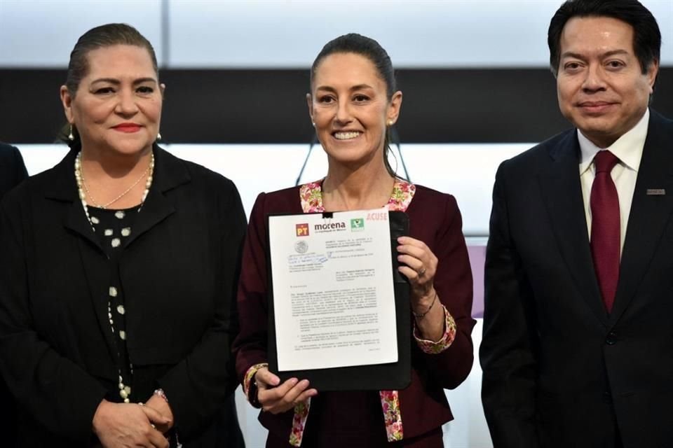 Claudia Sheinbaum es oficialmente candidata de Morena con su registro ante el INE