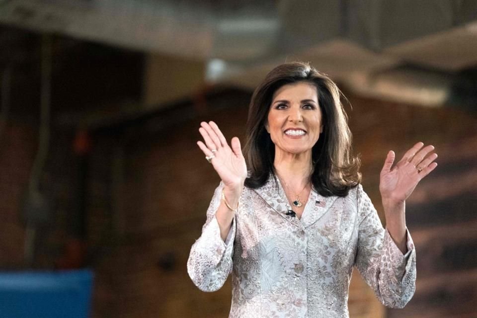 La candidata por la nominación republicana Nikki Haley durante un evento de Fox News en Columbia, Carolina del Sur, el 18 de febrero.