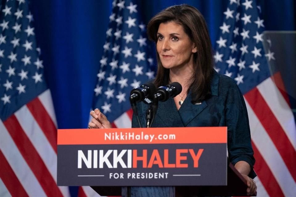 La ex Gobernadora Nikki Haley durante un evento de campaña en Greenville, Carolina del Sur.