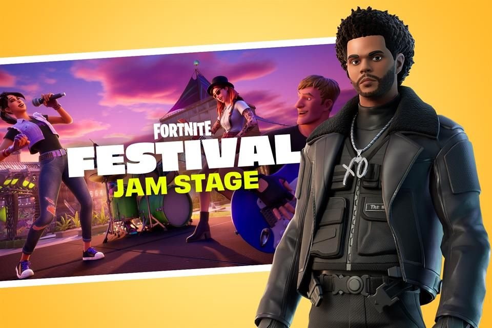 El cantante The Weeknd también realizó una colaboración con Epic Games en la primera temporada del Fortnite Festival.