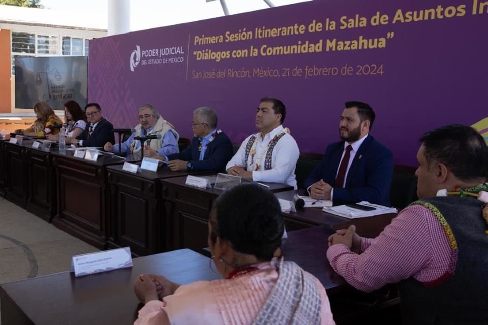 Sesiona PJEdomex asuntos indígenas en comunidad mazahua