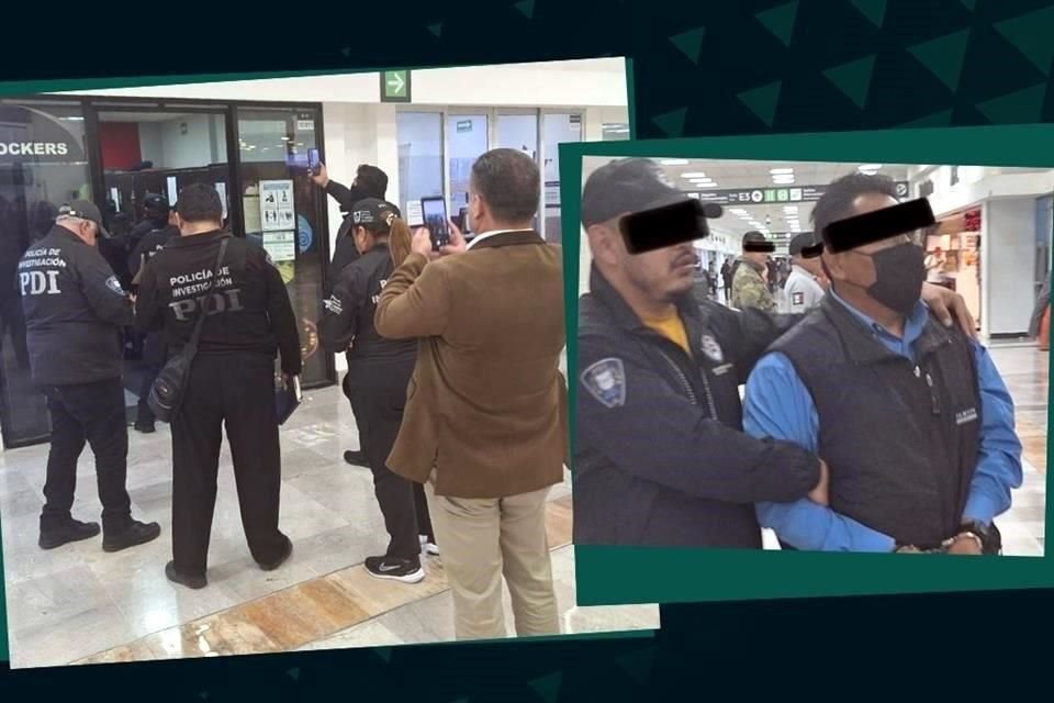 La detención se llevó a cabo en un local de guarda equipaje del AICM.