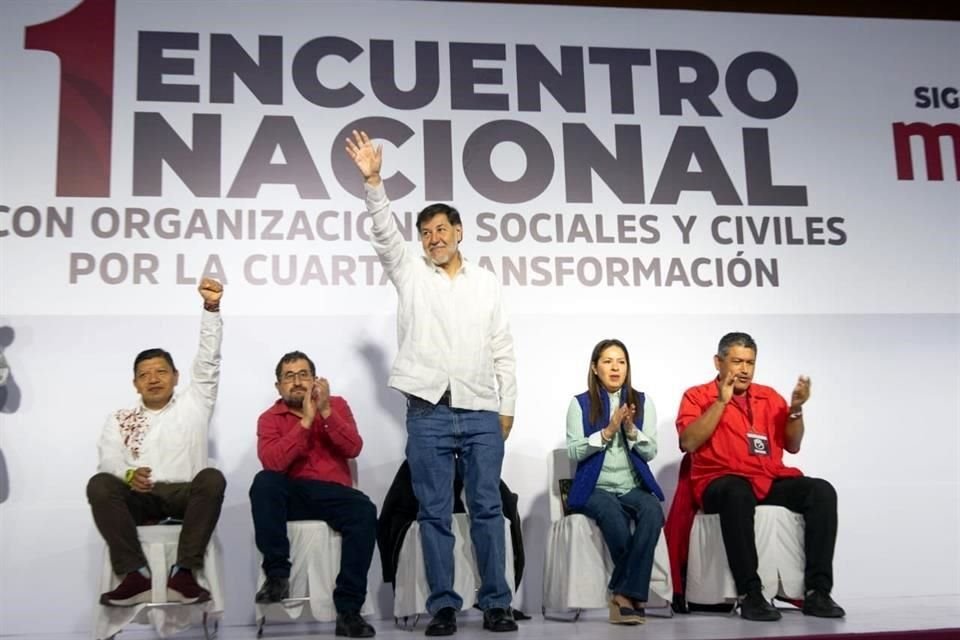 Noroña organizó un encuentro como parte de sus labores como coordinador de enlace con organizaciones de la campaña de Claudia Sheinbau.