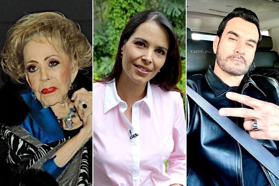 Silvia Pinal (izq.), Mariana Levy (centro) y David Zepeda (der.) también han sido víctimas de la delincuencia en México.