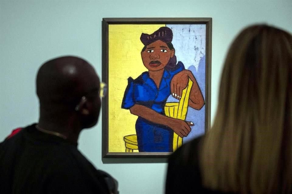 En la exposición 'The Harlem Renaissance and Transatlantic Modernism' figura también la obra de William H. Johnson, como esta obra titulada 'Woman in Blue', con la que se promueve la exposición.