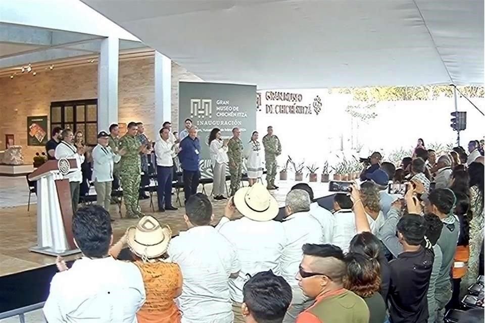 Inauguración del Gran Museo de Chichén Itzá.